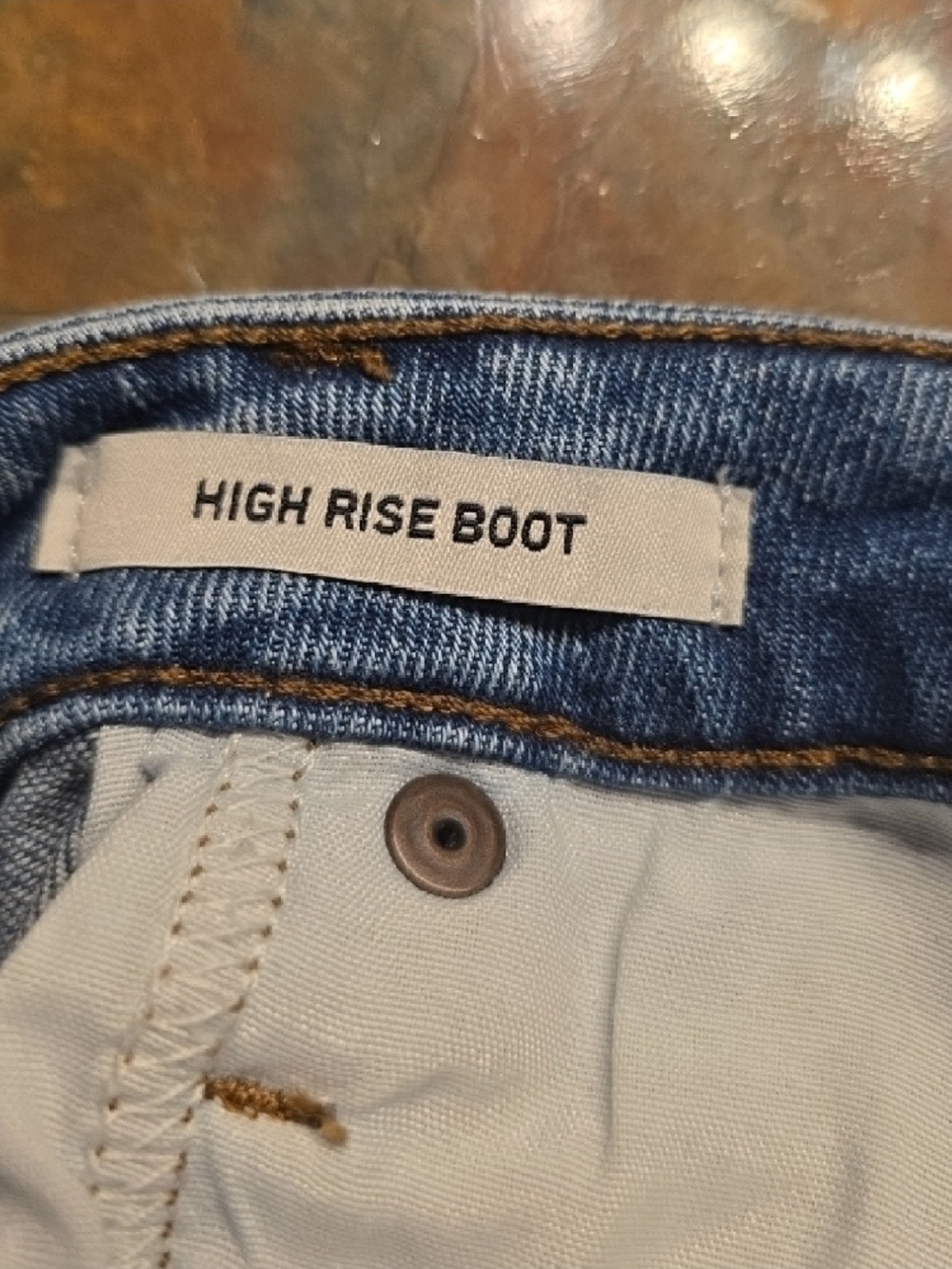 Wrangler Blue High Rise Bootcut Jeans Size 28x34 - Picture 6 of 7